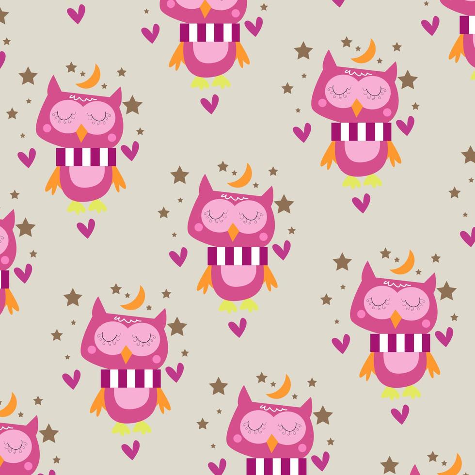 Seamless pattern with cute animal cartoons perfect for wrapping paper and decoration vector
