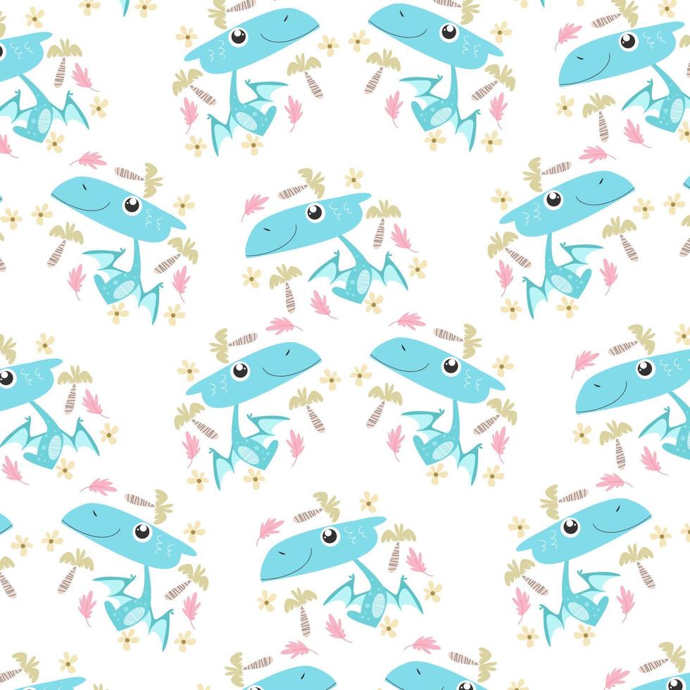 Cute cartoon animals pattern perfect for wallpaper vector