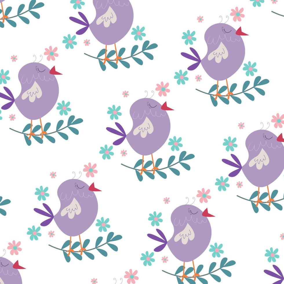 Seamless pattern with cute animal cartoons perfect for wrapping paper and decoration vector