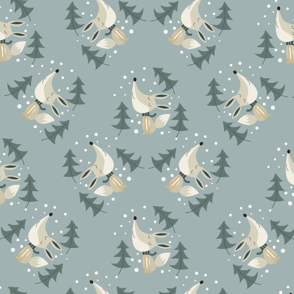 Seamless pattern with cute animal cartoons perfect for wrapping paper and decoration vector