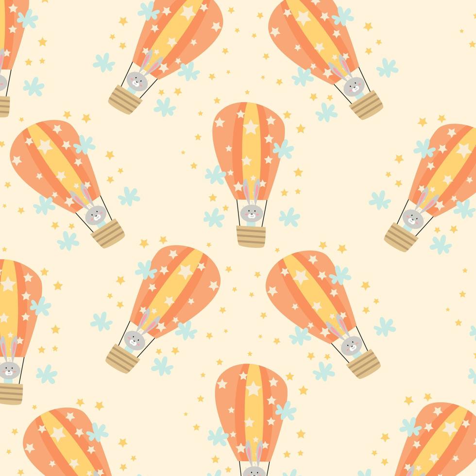 Seamless pattern with cute animal cartoons perfect for wrapping paper and decoration vector
