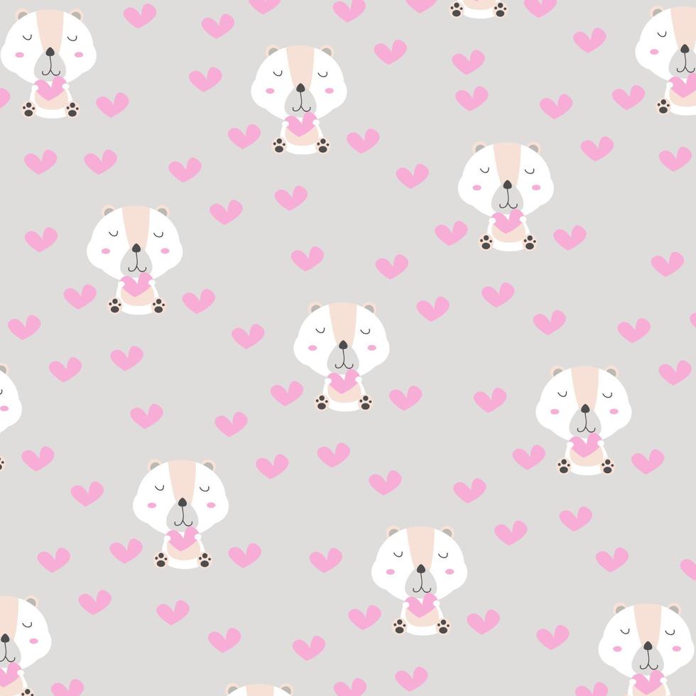 Seamless pattern with cute animal cartoons perfect for wrapping paper and decoration vector