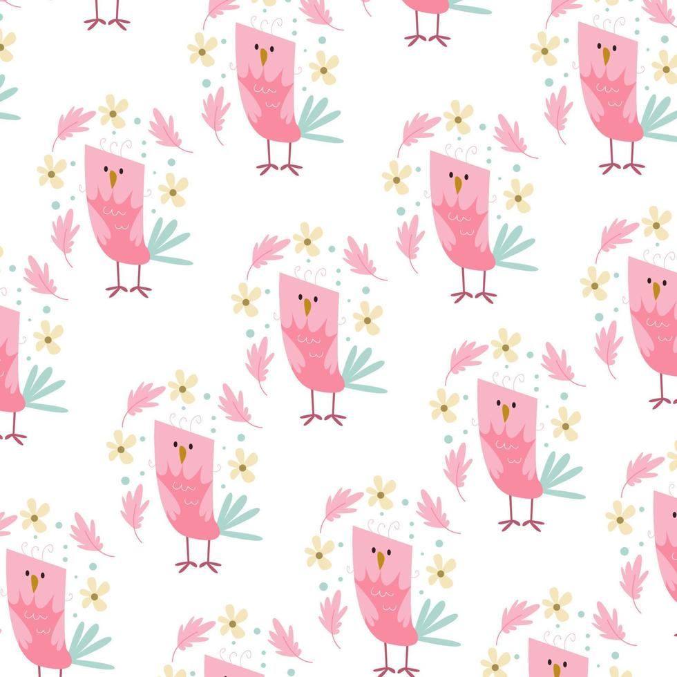 Cute animal cartoon pattern perfect for wrapping paper and decoration vector