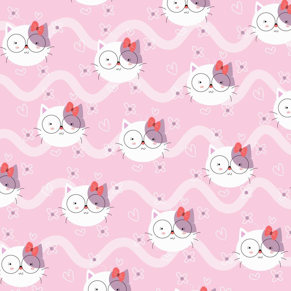 Cute animal cartoon pattern perfect for wrapping paper and decoration vector