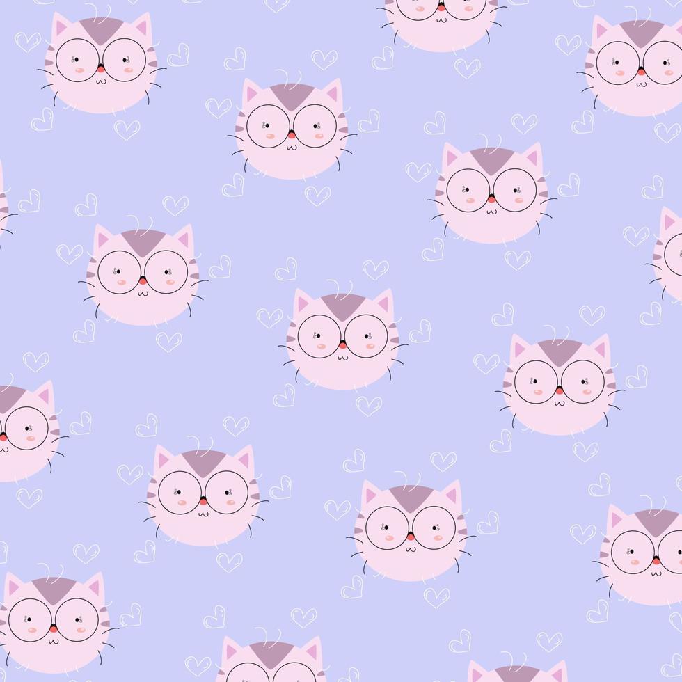 Cute animal cartoon pattern perfect for wrapping paper and decoration vector