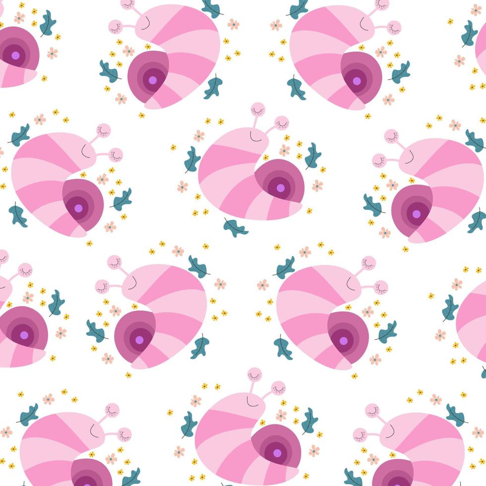 Seamless pattern with cute animal cartoons perfect for wrapping paper and decoration vector