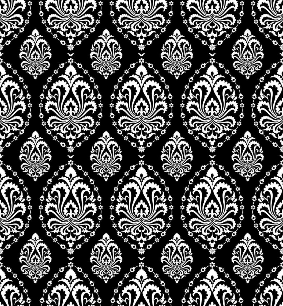 Seamless surface ornament floral texture pattern with with victorian flowers. vector