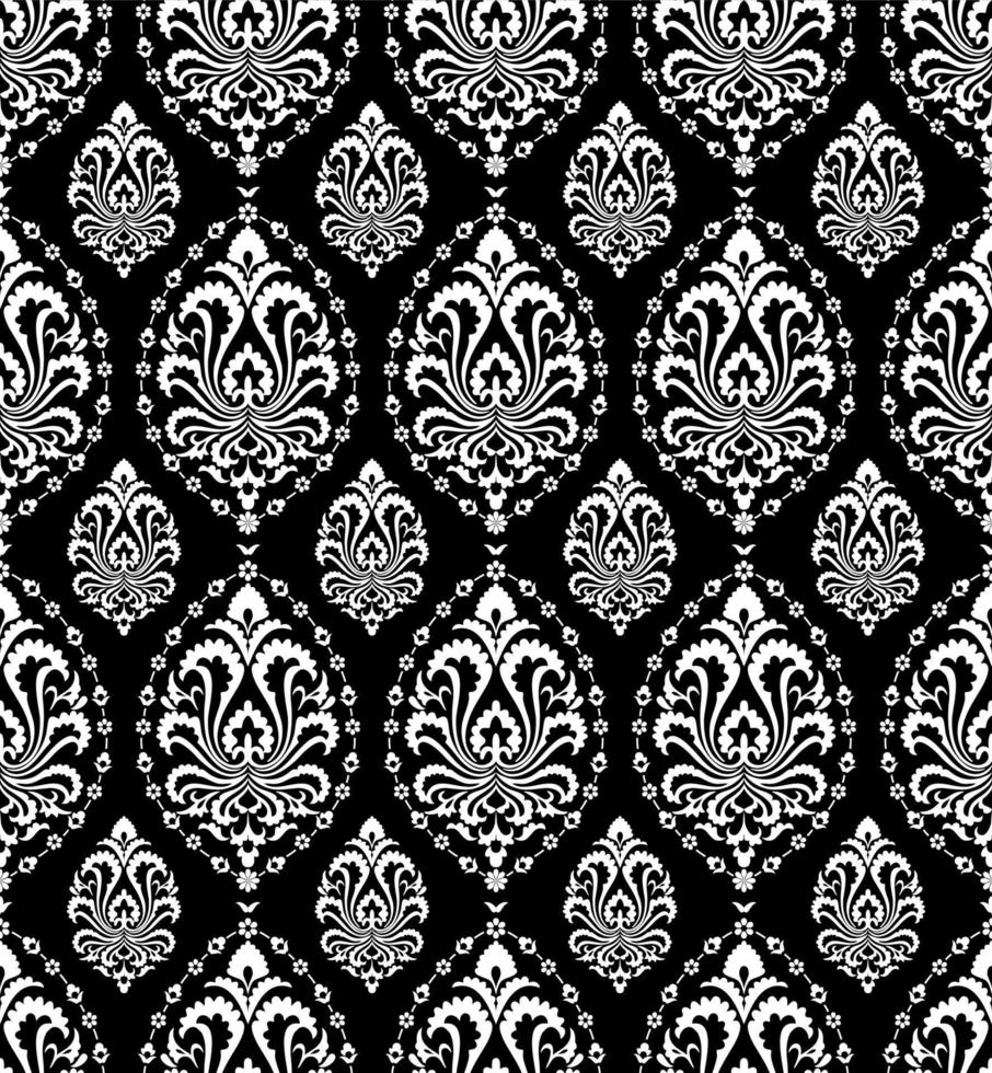 Seamless surface ornament floral texture pattern with with victorian flowers. vector