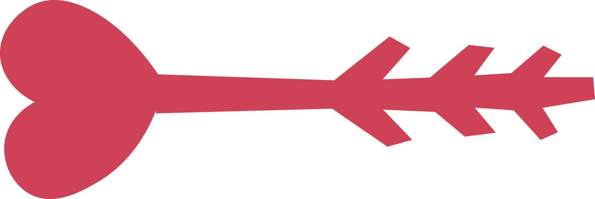 Arrow with heart icon vector