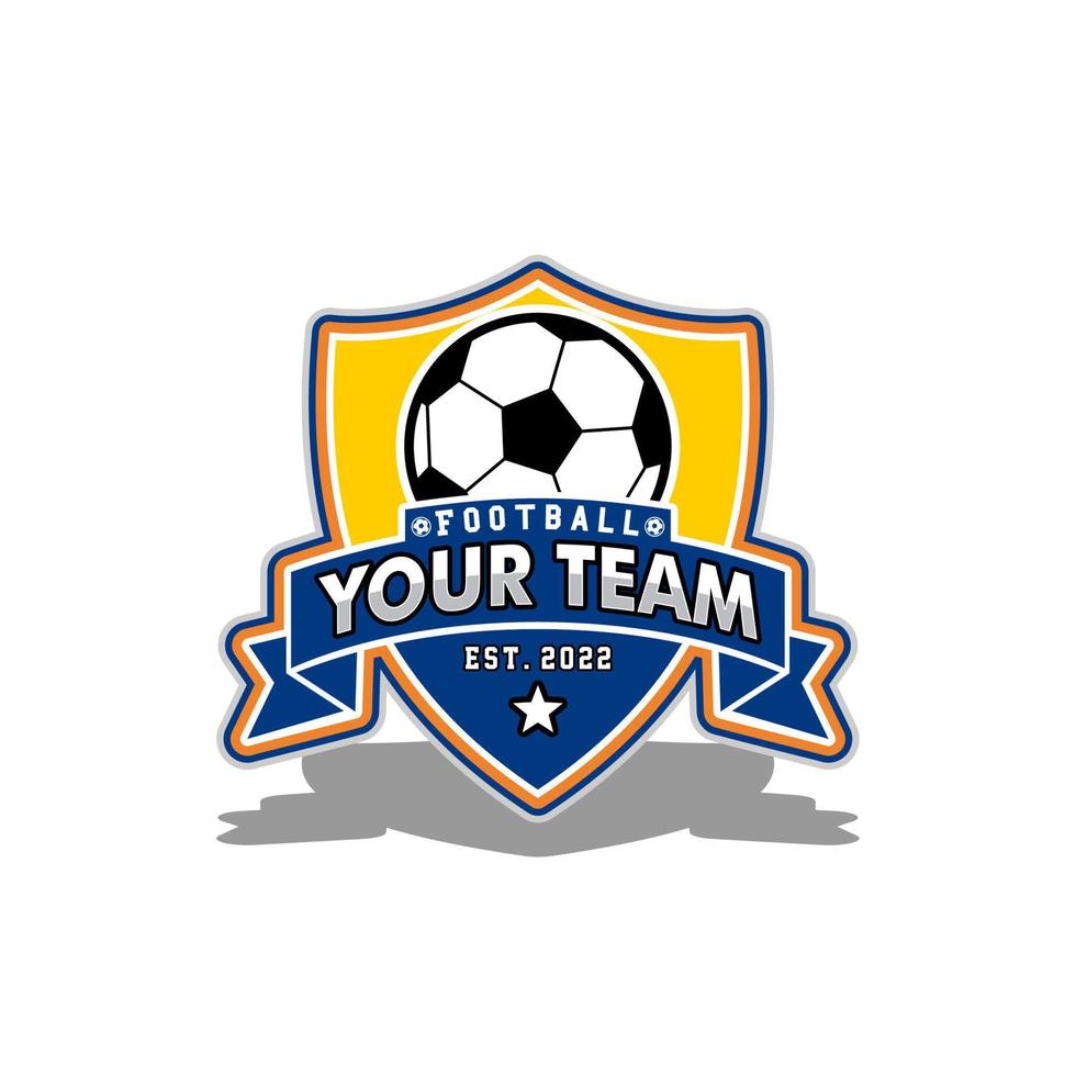 Modern Football Team Emblem Logo vector