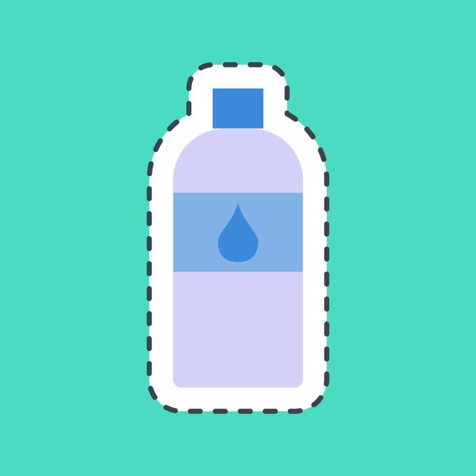 agua de corte de línea adhesiva. elementos de celebración del día de los muertos. bueno para impresiones, carteles, logotipos, decoración de fiestas, tarjetas de felicitación, etc. vector