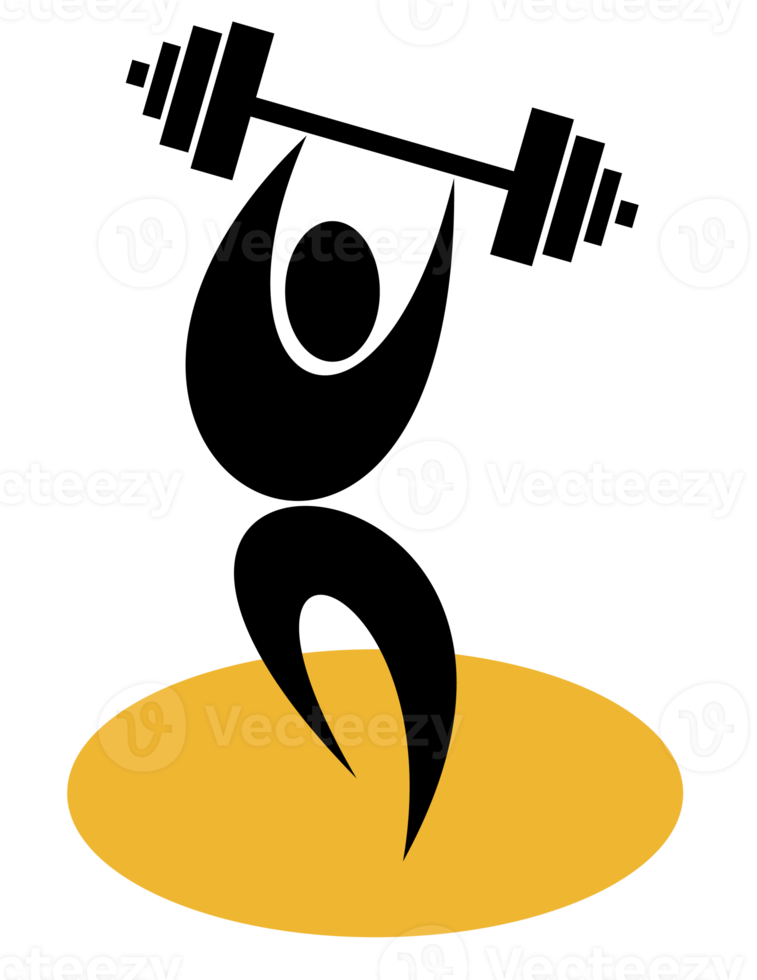 Weightlifer lifting weights png