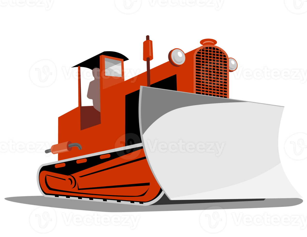 bulldozer mechanical digger tractor png