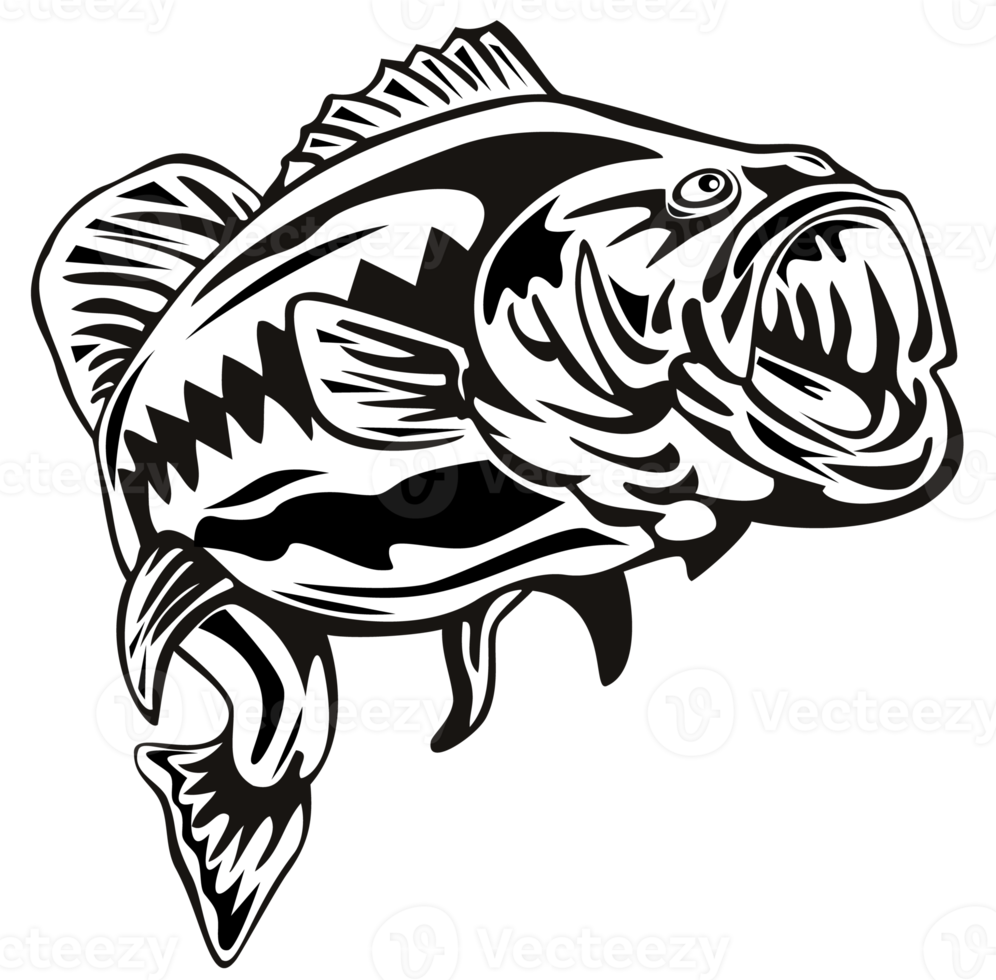largemouth bass jumping png
