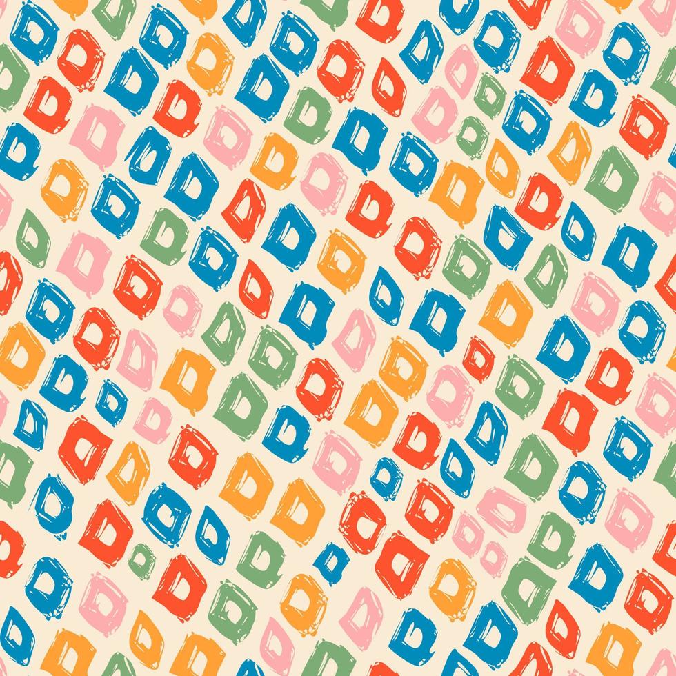 Seamless colorfull vector geometric rhombus pattern. Vector vintage endless illustration.