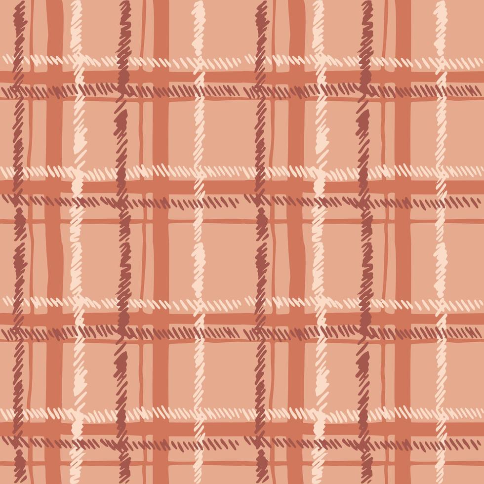 Checkered vector seamless pattern. Hand draw vector tablecloth texture. Great for label, print, packaging, fabric.