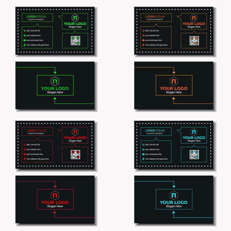 Creative and Professional business card design template vector