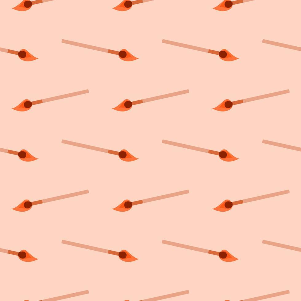 Small matches , seamless pattern on a pink background. vector
