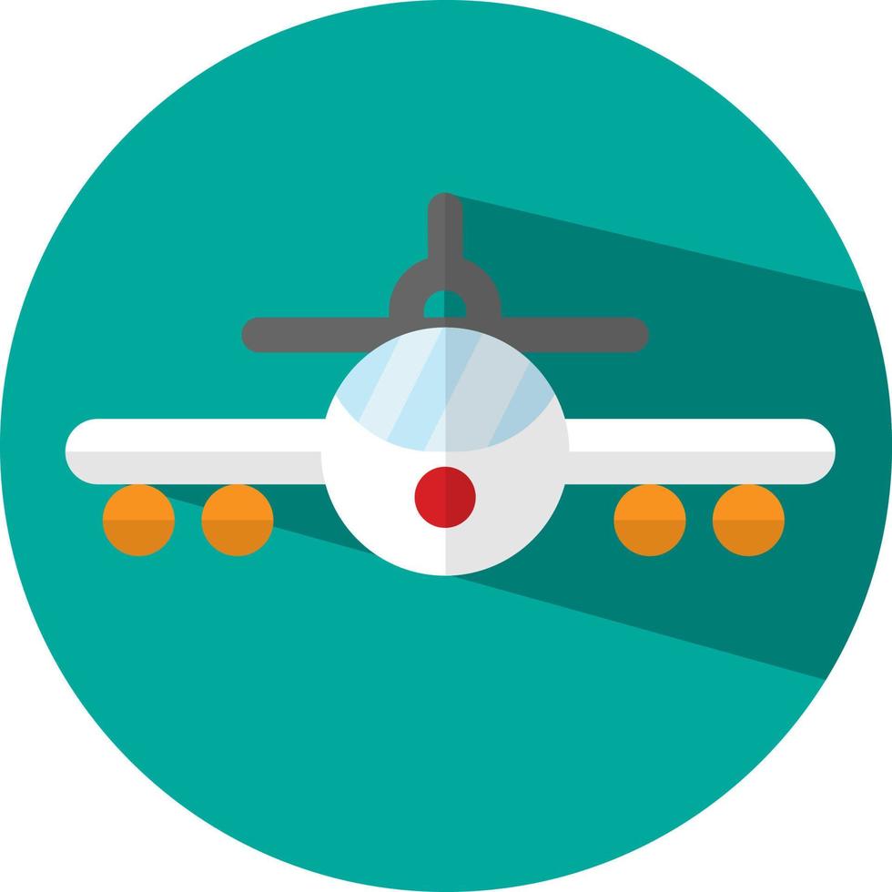 Big airplane, illustration, vector, on a white background. vector
