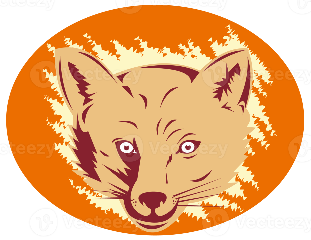 fox head isolated png