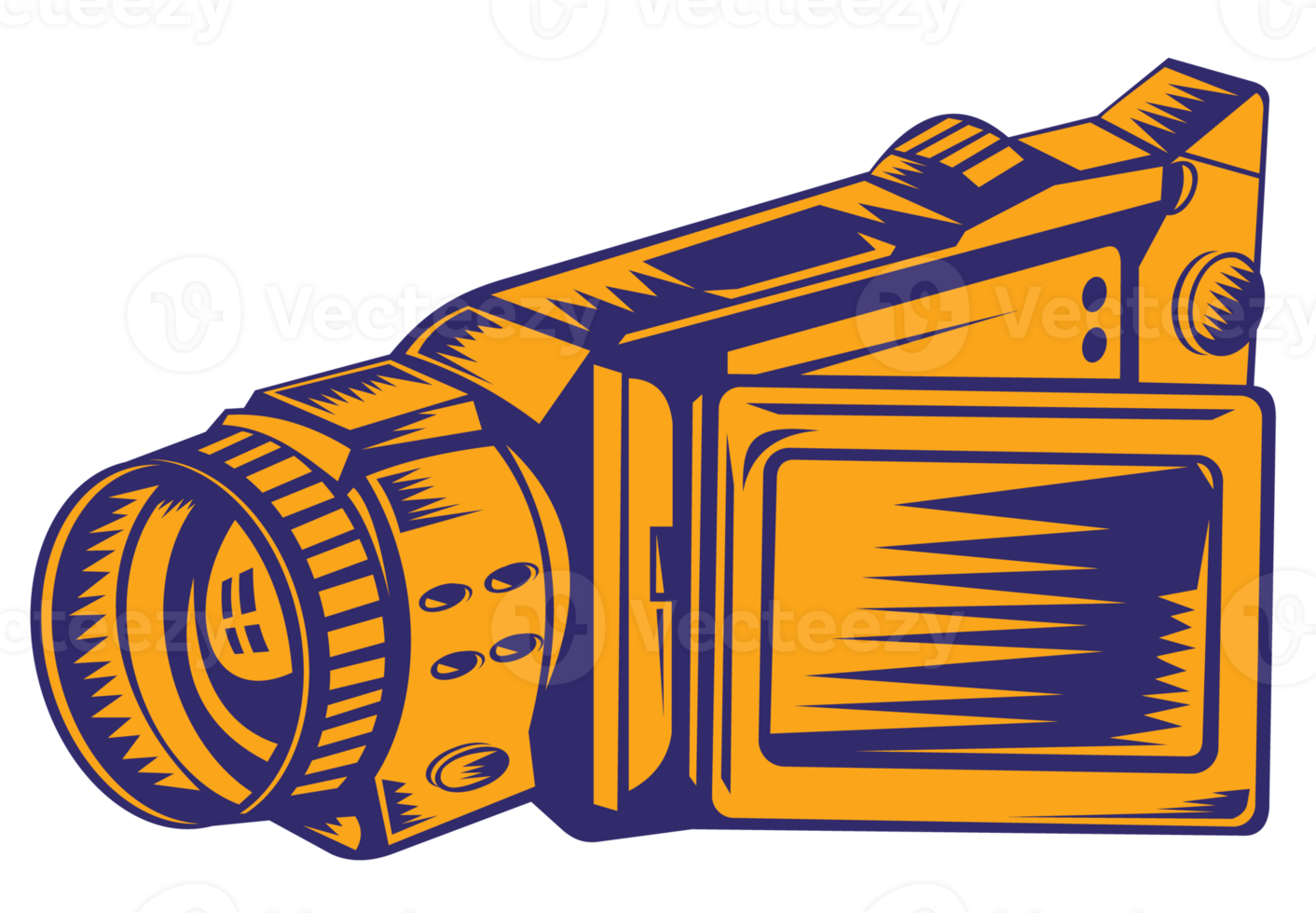 Video Camera Recorder Woodcut png