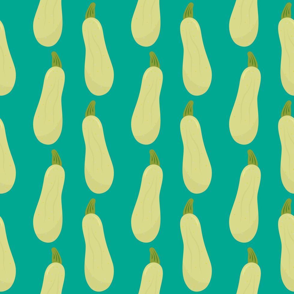 Fresh Green zucchini , seamless pattern on a green background. vector