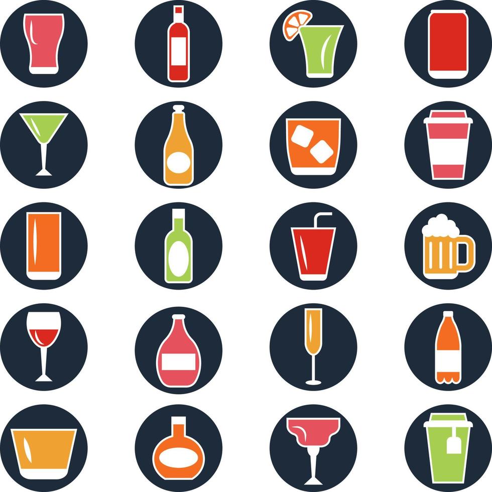Menú de bebidas alcohólicas, ilustración, vector sobre fondo blanco.