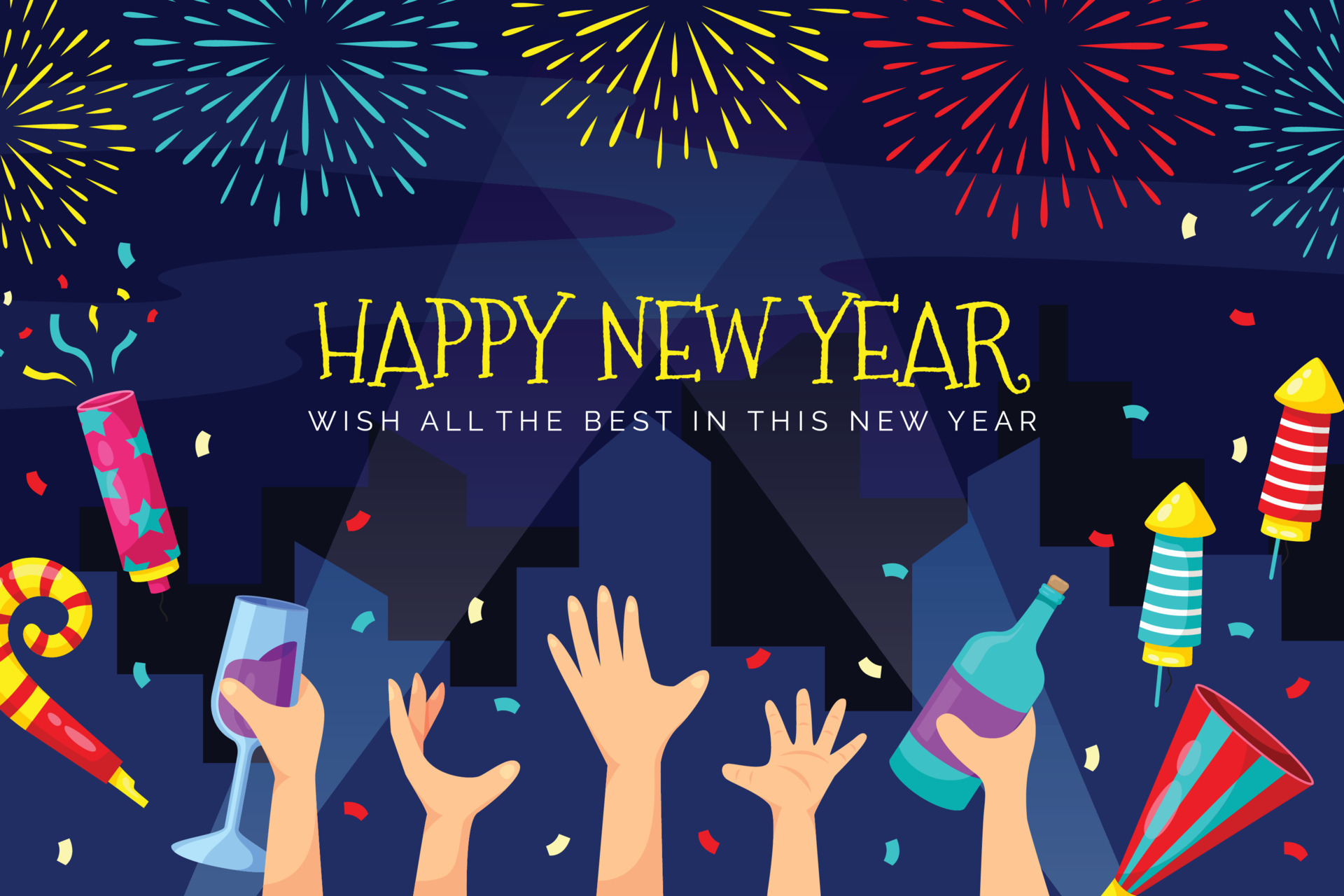 New Year Party Background 13790584 Vector Art at Vecteezy