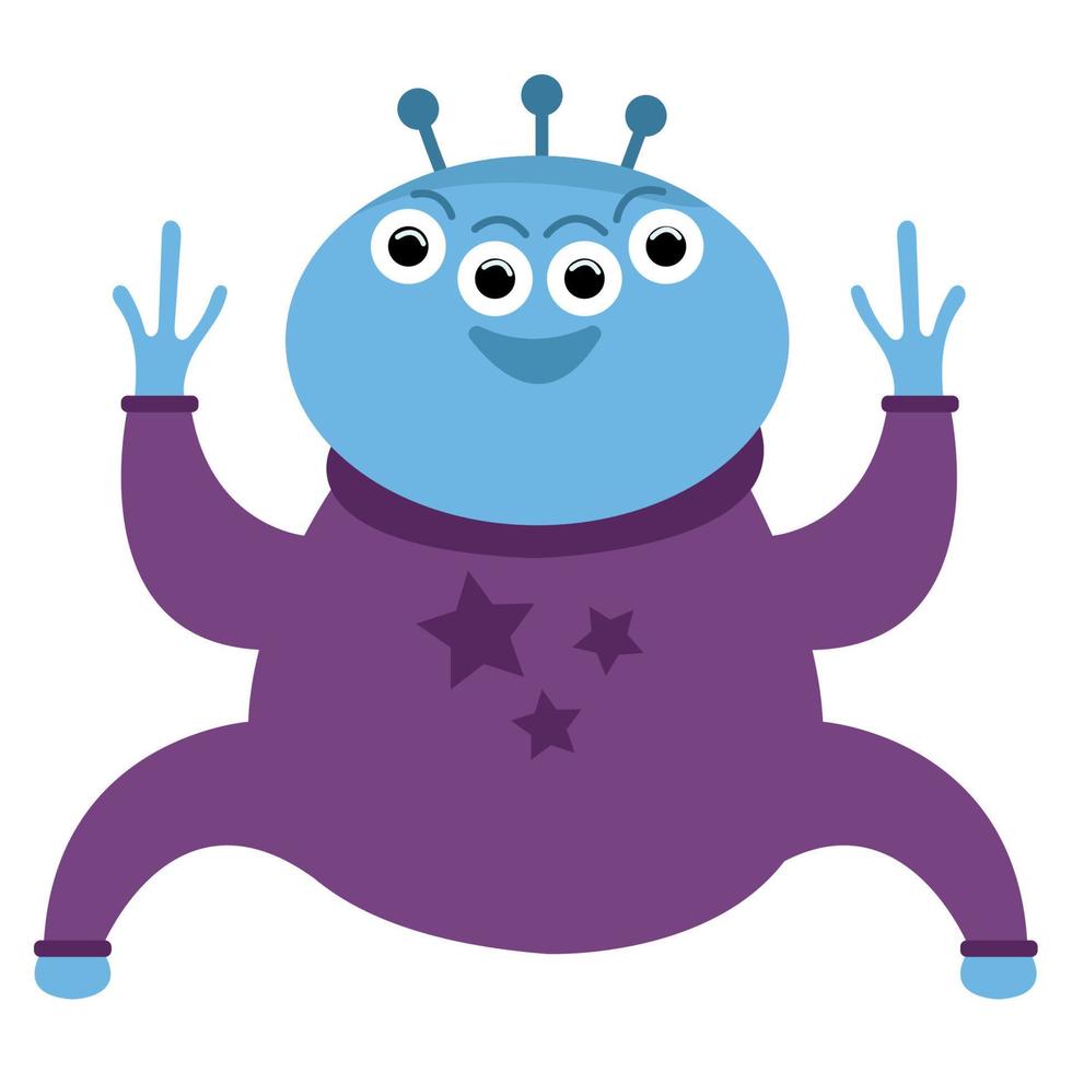 space monster cartoon vector