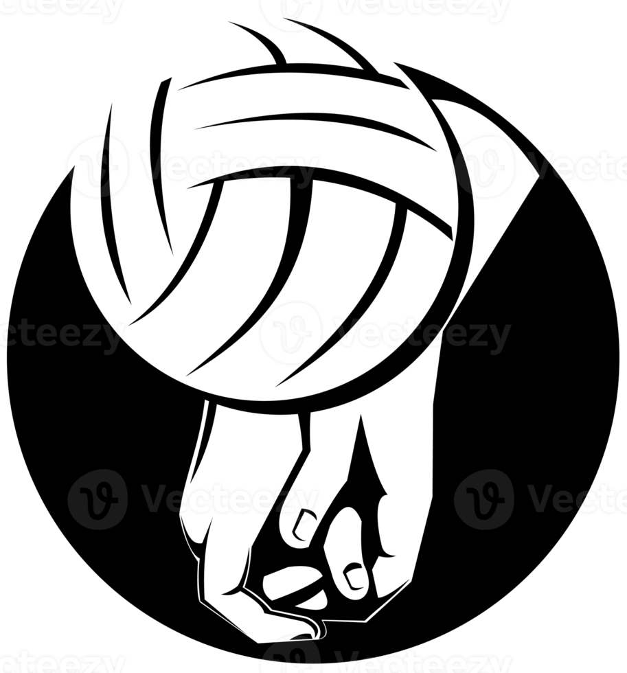 Volleyball Player Hitting Ball png