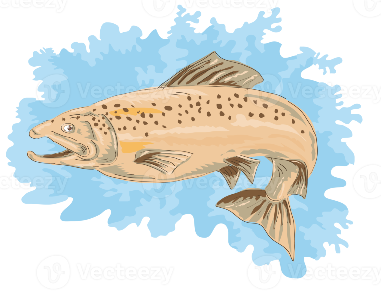 forel vis jumping png