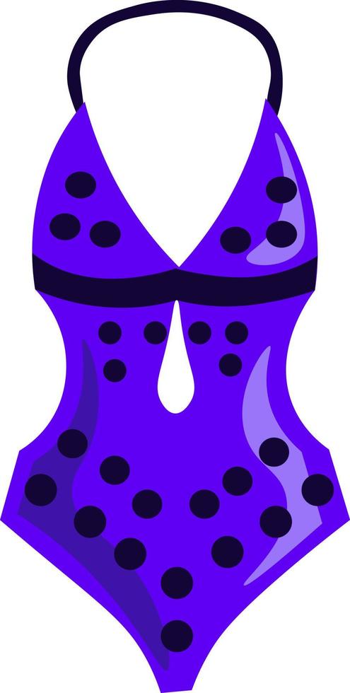 Swimming suit, illustration, vector on white background.