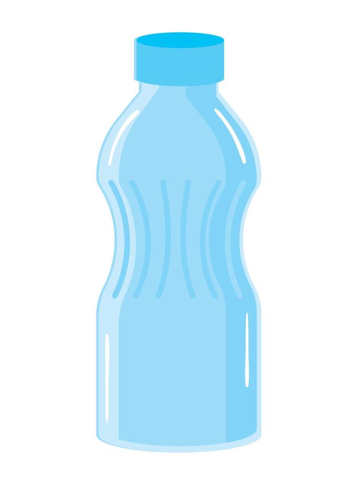 plastic water bottle beverage vector