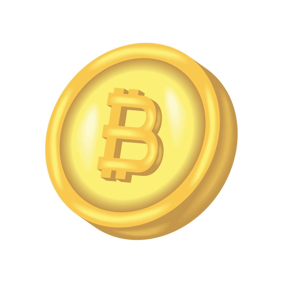 icono de criptomoneda bitcoin vector