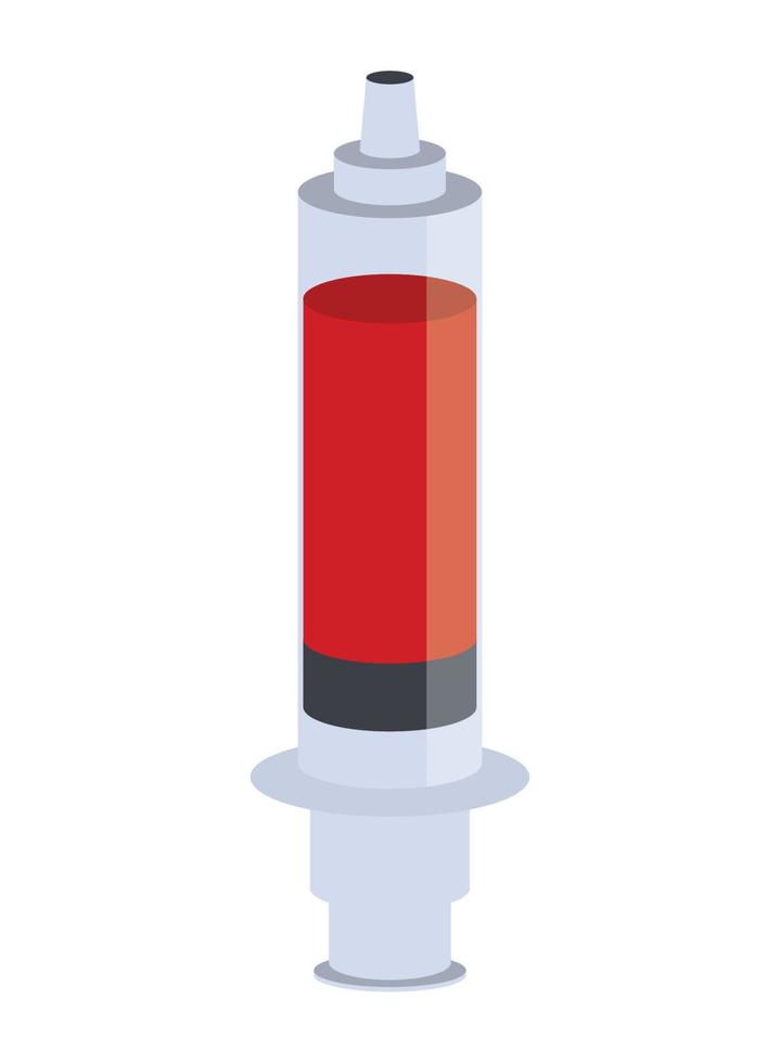 syringe blood medicine vector