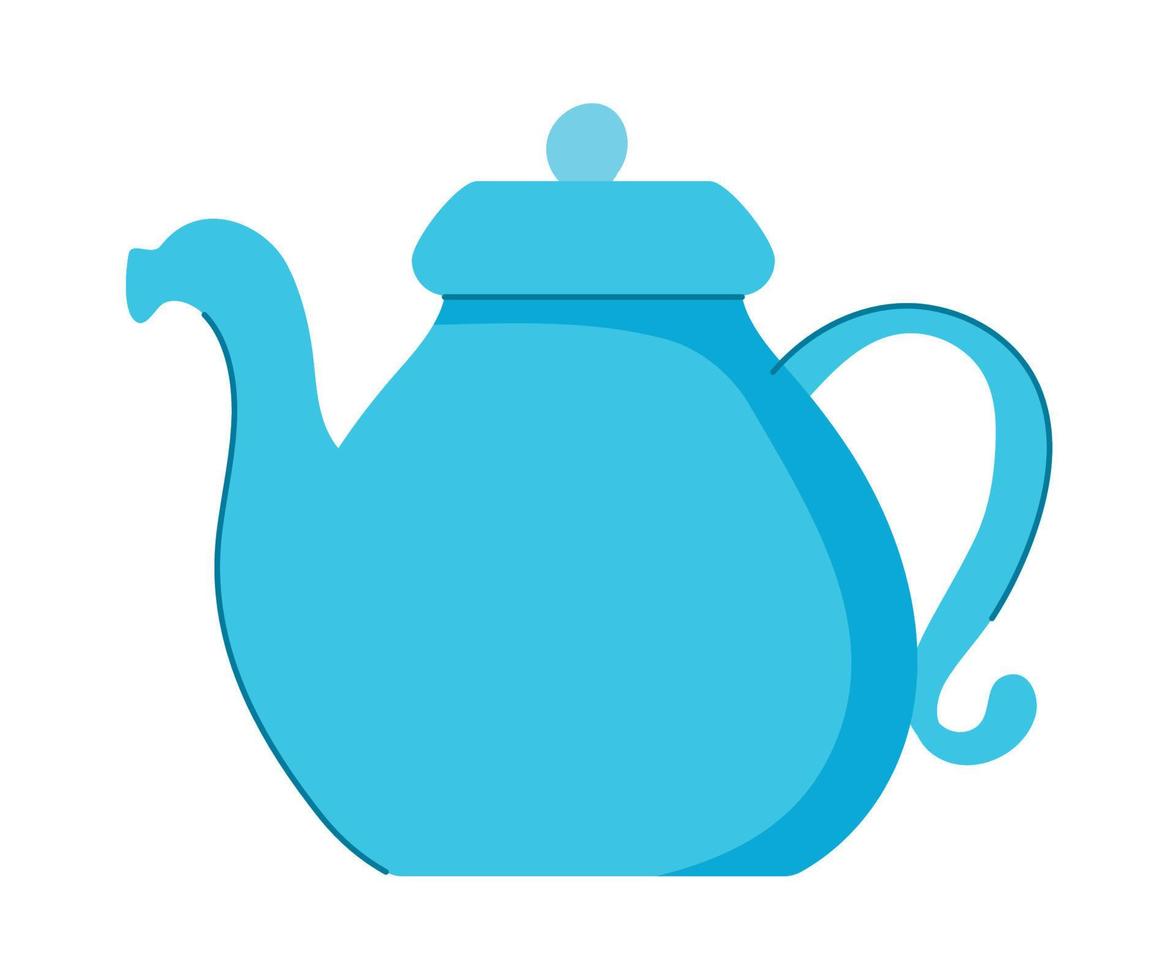 teapot isolated icon vector