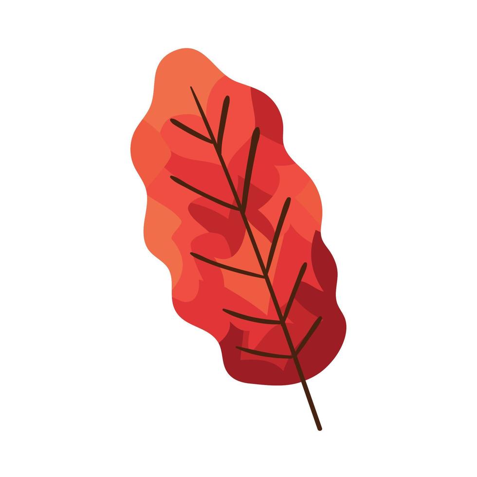 icono de hoja de otoño vector