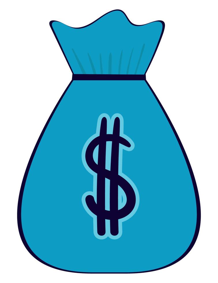 money bag icon vector