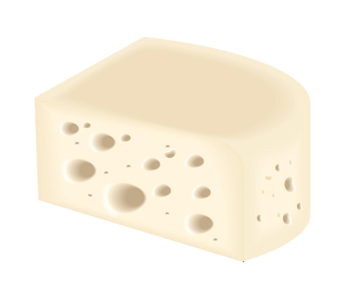 cheese isolated icon realistic vector