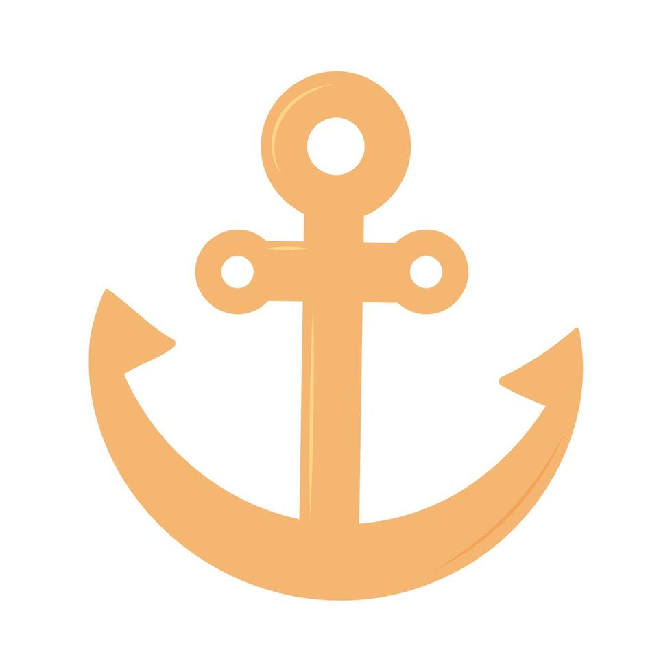 anchor nautical icon vector