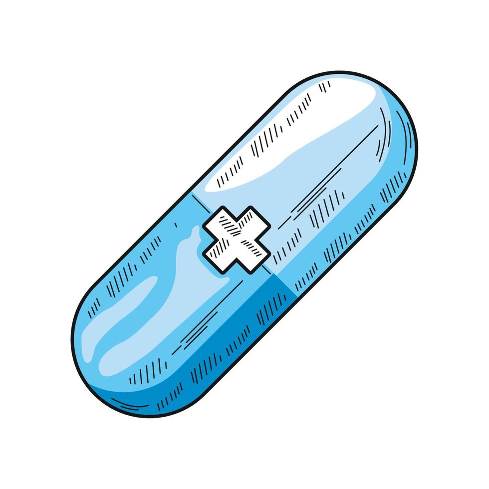 medical medicine capsules vector