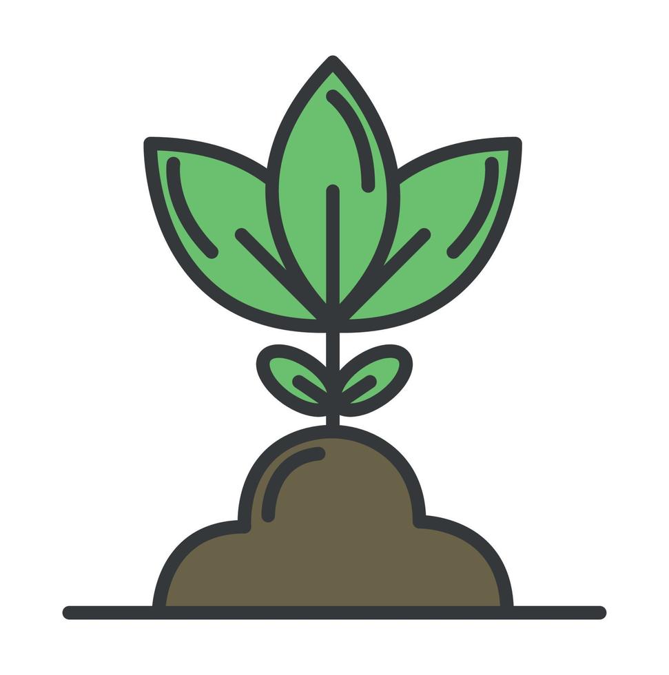 ecology plant icon vector