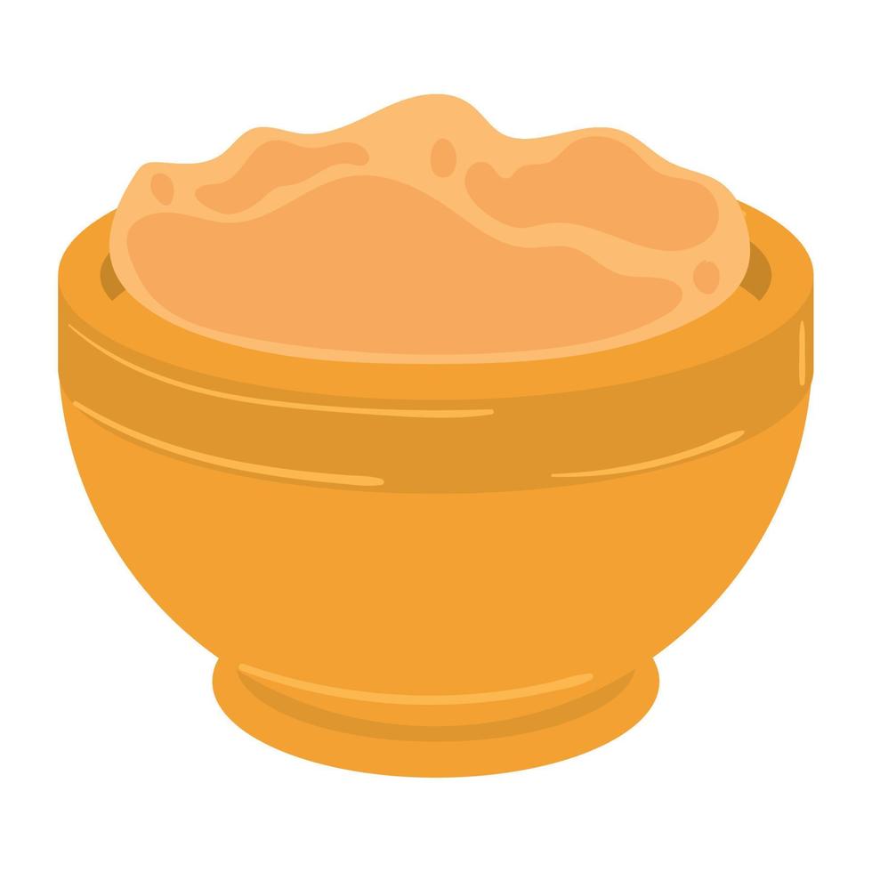 food in a bowl icon vector