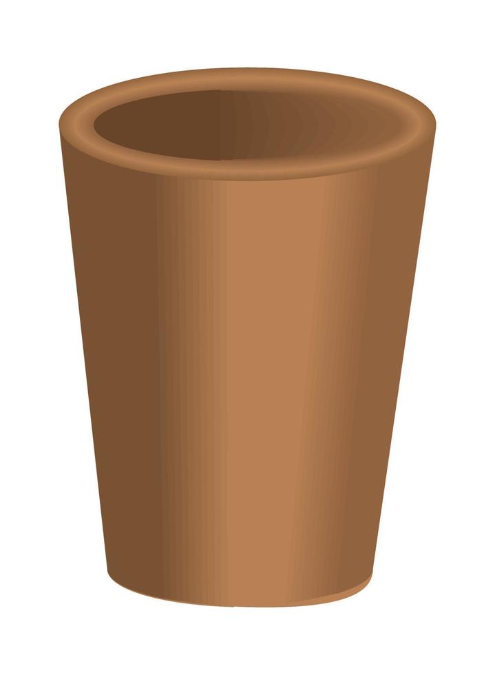 vaso de papel ecológico vector