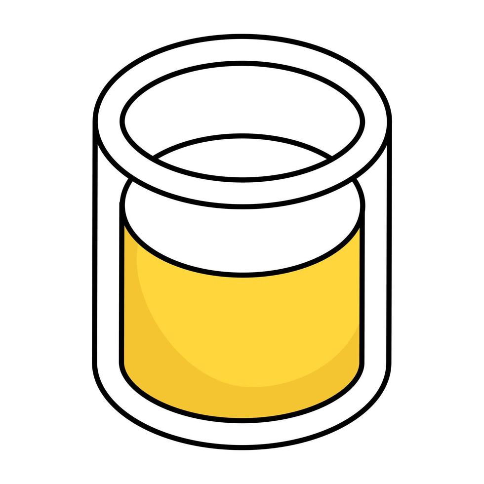 un icono de diseño editable de vaso de bebida vector