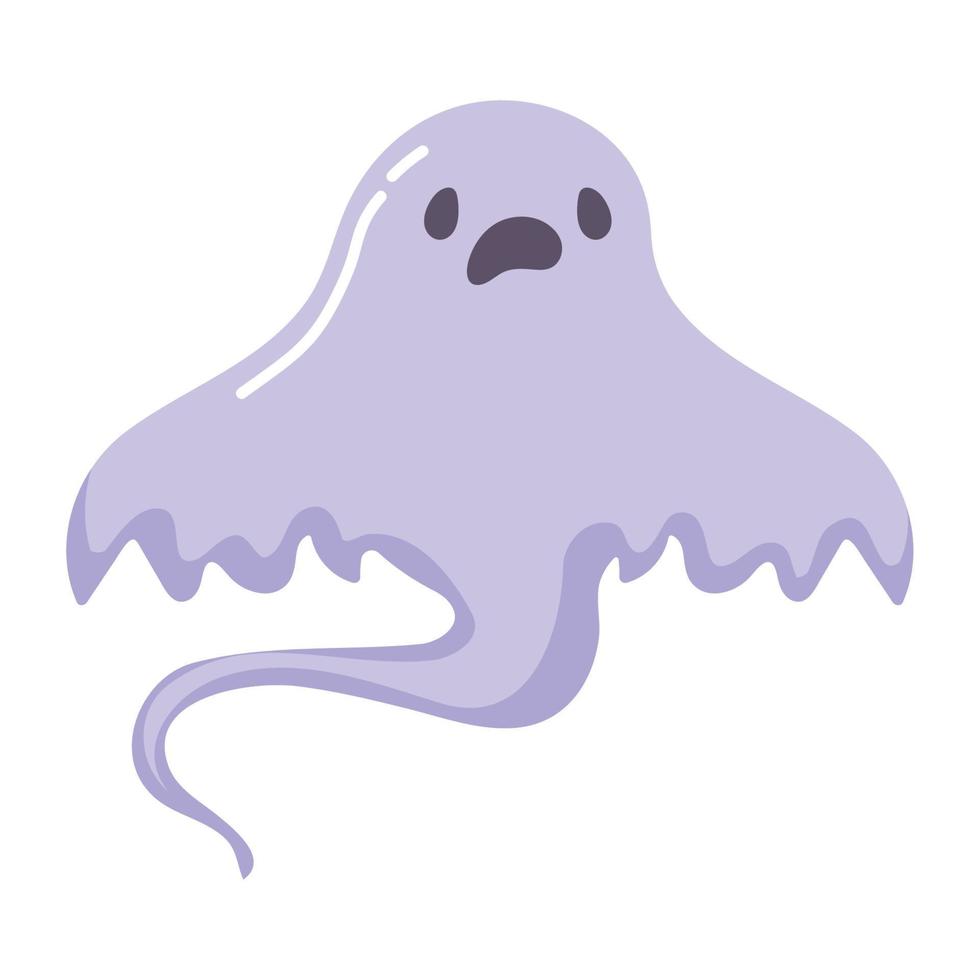 lindo, fantasma, vector, icono vector