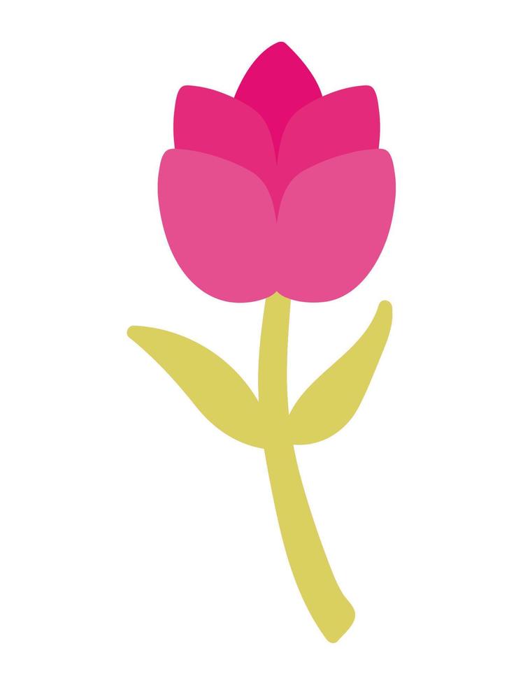 flower isolated icon vector