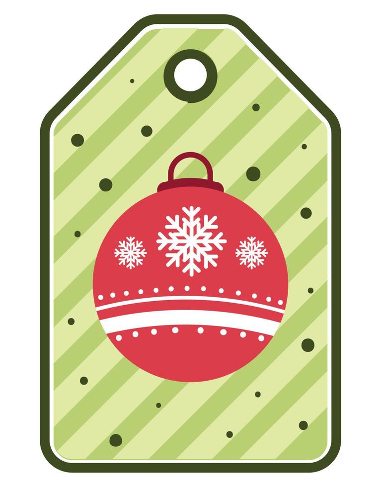 christmas ball deal vector