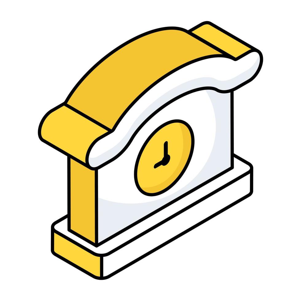Modern design icon of clock vector