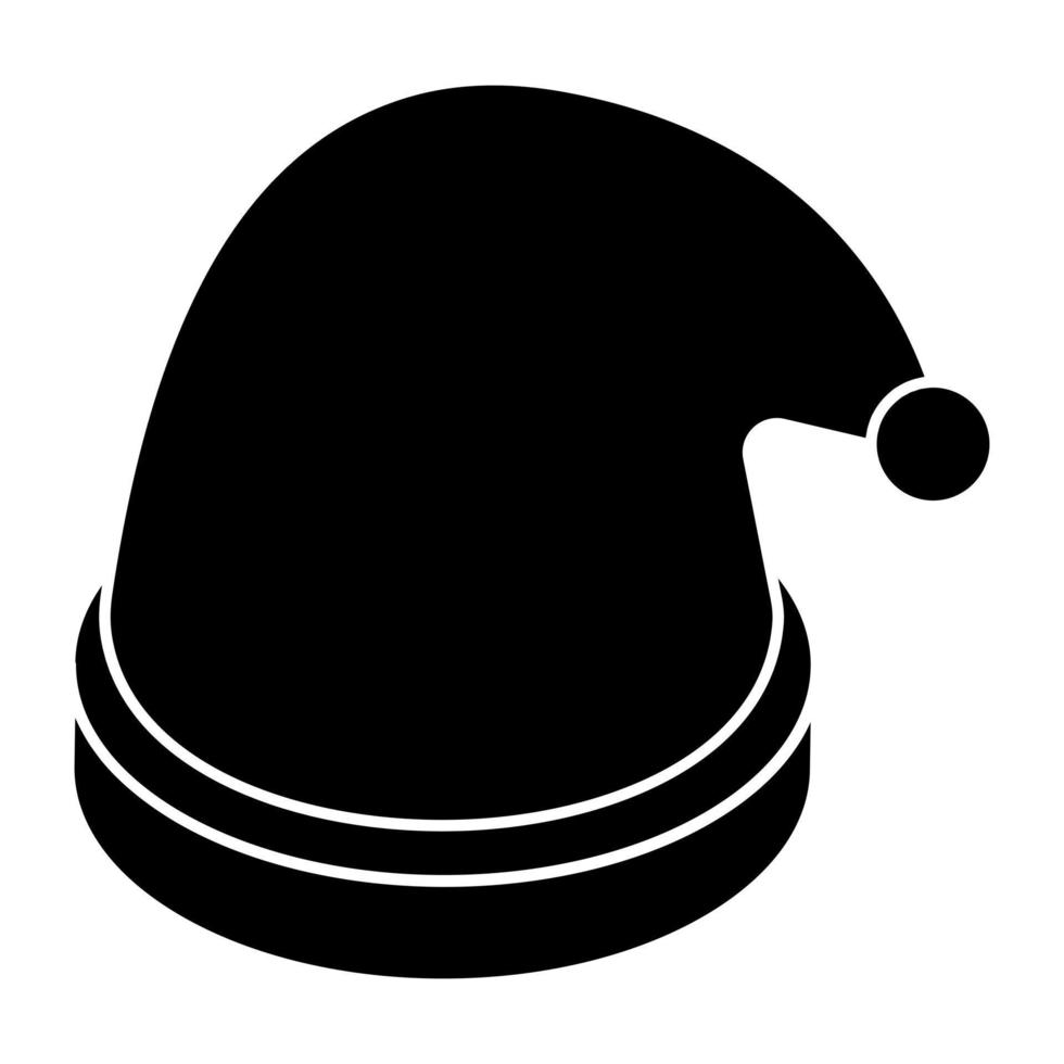 un hermoso icono de diseño de sombrero de navidad vector